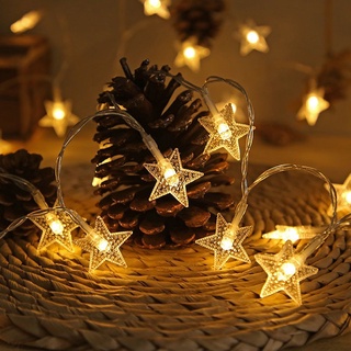 Đèn LED trang trí ngôi sao vàng ấm không nhấp nháy decor phòng ngủ