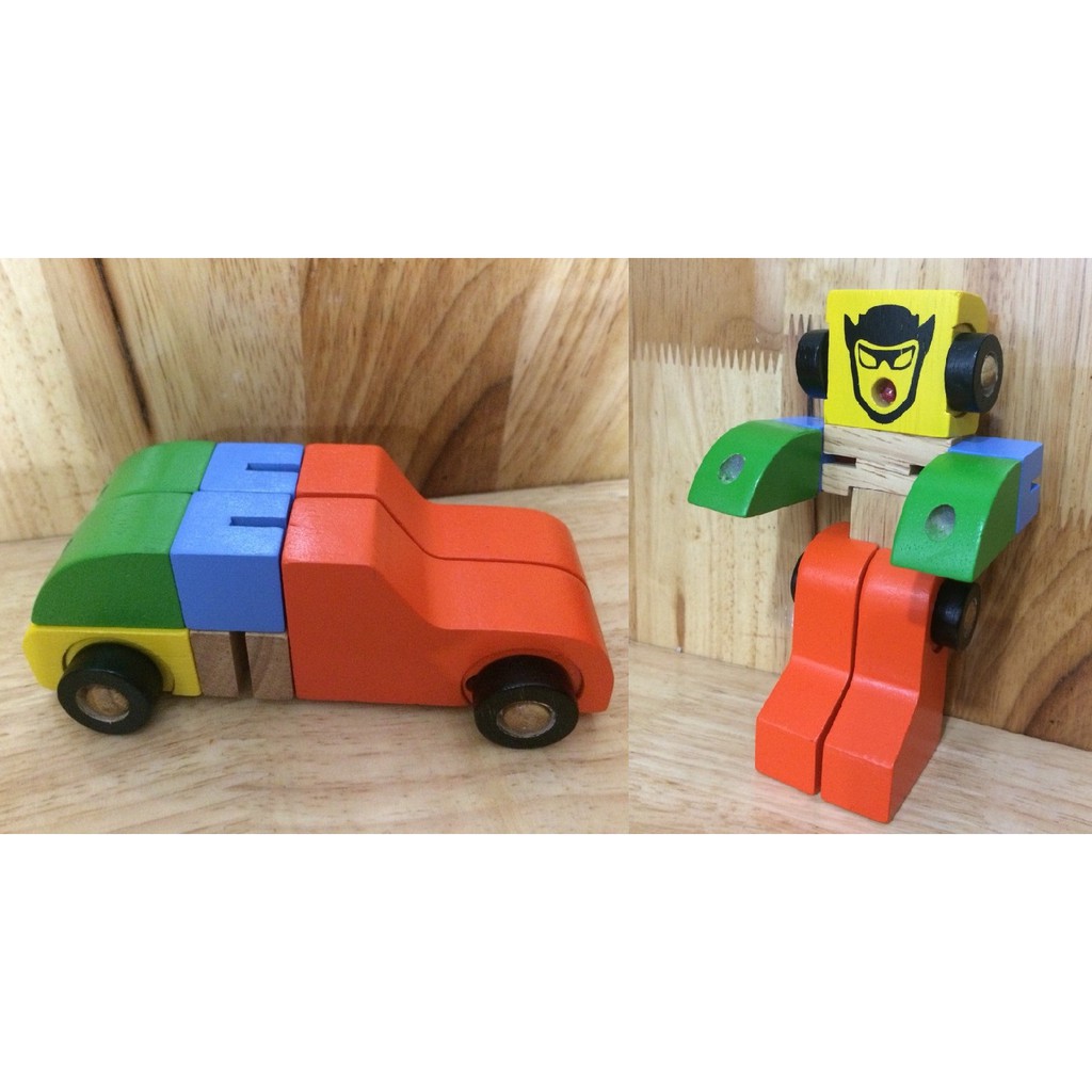 Xe biến hình robot winwintoys