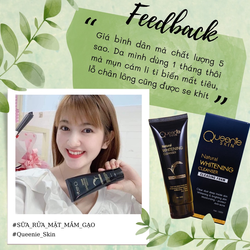Sữa Rửa Mặt Mầm Gạo Queenie Skin - Sữa Rửa Mặt Queenie Skin Date Mới Nhất
