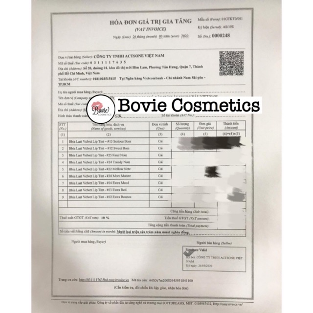 Son kem Black Rouge A06 A12 | BBIA 25 | Blackrouge A06 A12 | Thế Giới Skin Care