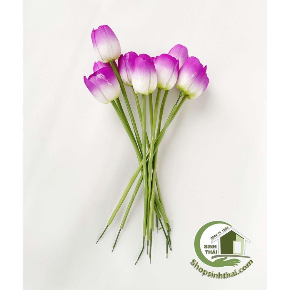 Cành hoa tulip màu tím - Hoa giả cao cấp