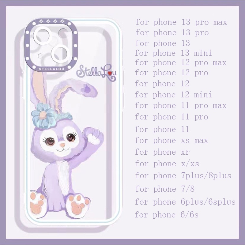Ốp Điện Thoại Silicon TPU Mềm Trong Suốt Họa Tiết Dễ Thương Chống Sốc Cho IPhone 13 12 11 Pro X XR XS Max 6 6S 7 8 Plus