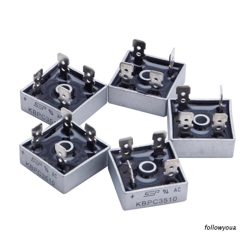 Set 5 Linh Kiện Đi Ốt Chỉnh Lưu 35a Kbpc3510 1000v Mới