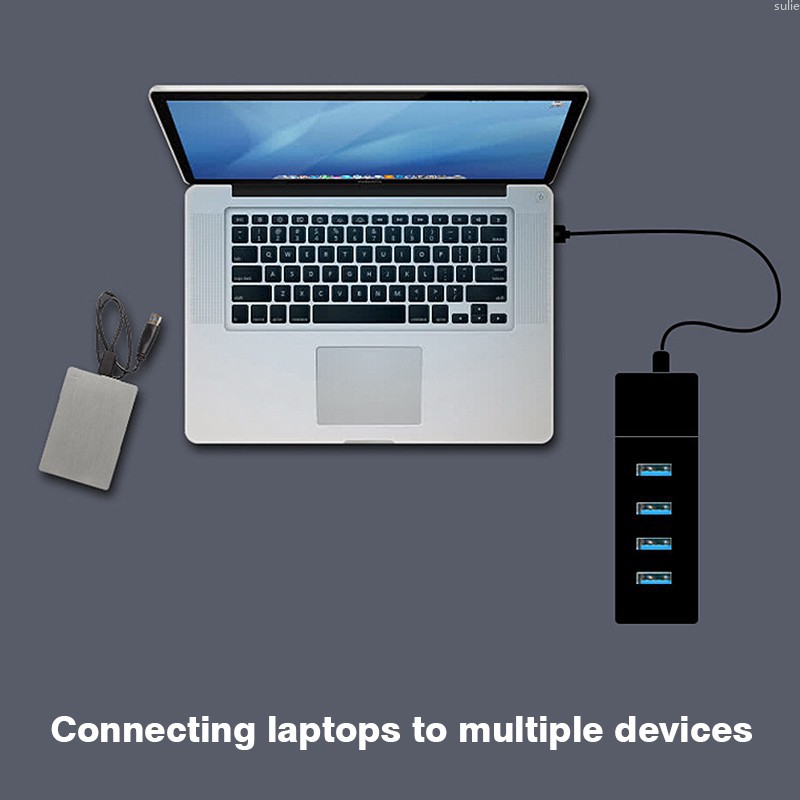 Bộ Chia 4 Cổng Usb 3.0 Tốc Độ Cao Cho Desktop Pc Mac Laptop