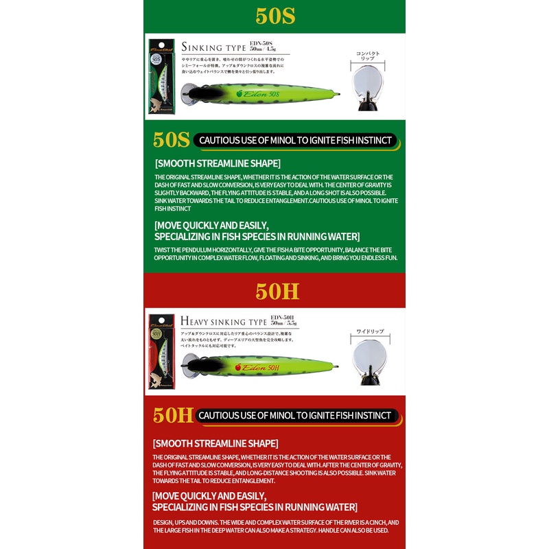 Mồi Câu Cá Giả 50mm 4.5G Kiểu Nhật Bản Chuyên Dùng