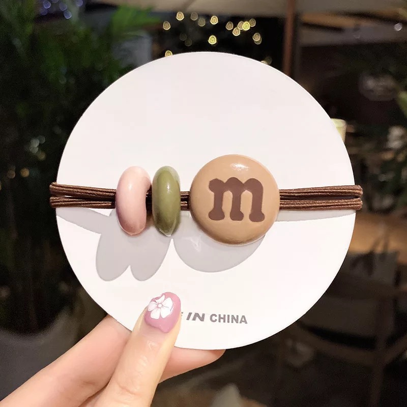 Dây buộc tóc cao su kiểu dáng hoạt hình phong cách Hàn Quốc thời trang dễ thương