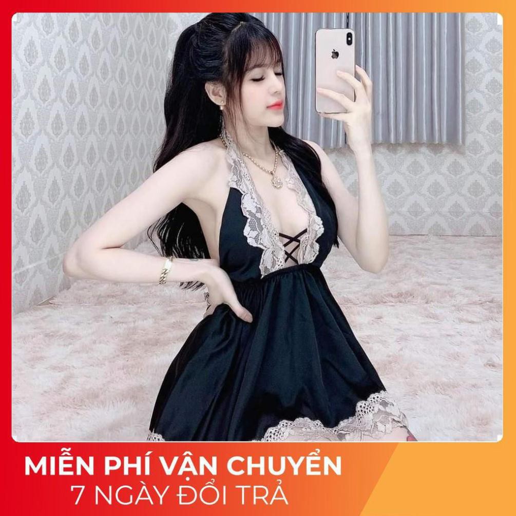 Váy Ngủ Nữ, Đầm Ngủ Sexy Quảng Châu Vải Satin <60kg | BigBuy360 - bigbuy360.vn