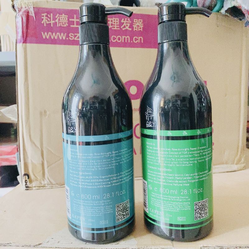 Cặp Gội Xả Cao Cấp Kafen phục hồi chuyển sâu 800ml loại 1