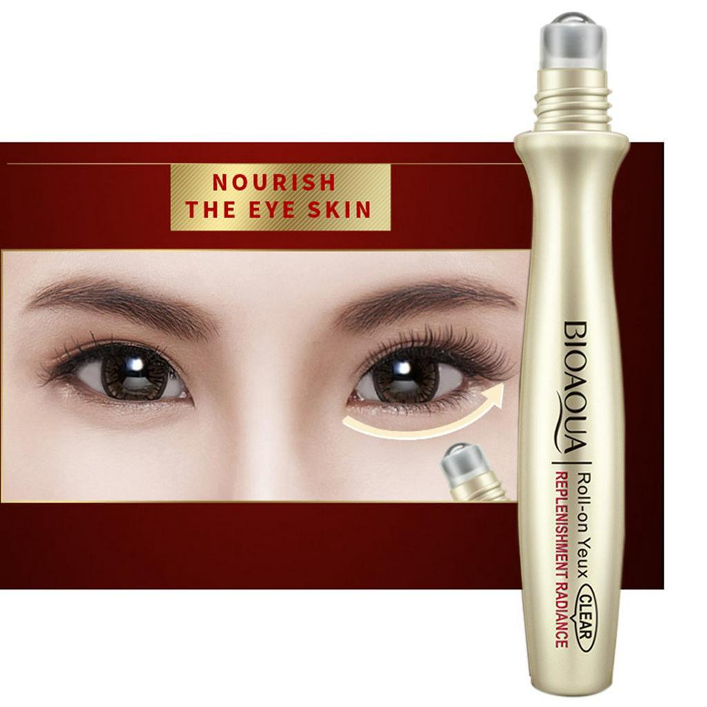 Kem dưỡng da mắt BIOAQUA đầu bi lăn tinh chất collagen loại bỏ quầng thâm nếp nhăn giữ ẩm
