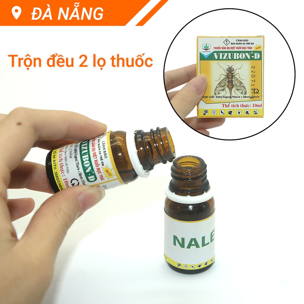 Thuốc dẫn dụ diệt ruồi đục trái VIZUBON-D hộp nhỏ 10ml 2 lọ