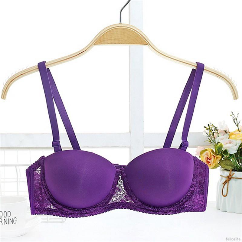 Áo Ngực Không Gọng Viền Ren Nâng Ngực