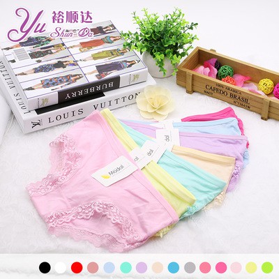 Combo 10 quần lót Cotton trơn Pulo + ren Modal Free Size Cao Cấp