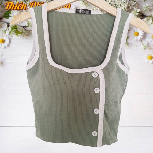 Áo Croptop kiểu có mút ngực TDFashion:001, chất liệu thun gân tăm thoáng mát, dáng Ôm Body gợi cảm thoáng mát