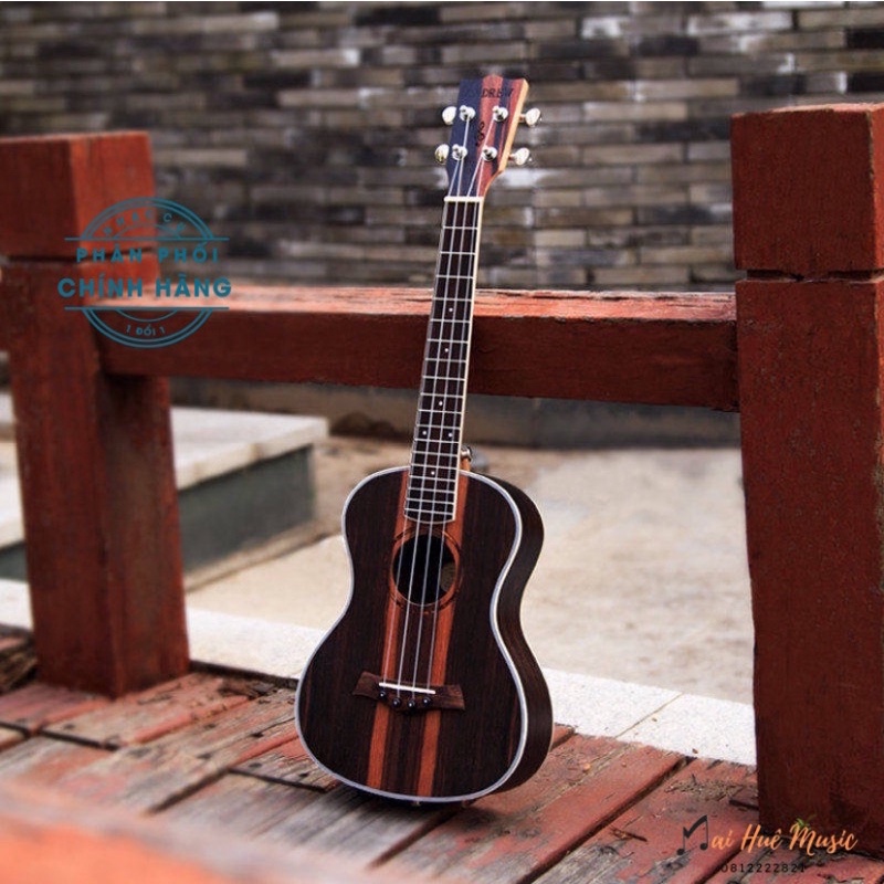 Đàn ukulele Andrew gỗ cẩm ấn - ukulele concert 23inch - tặng video chơi đàn