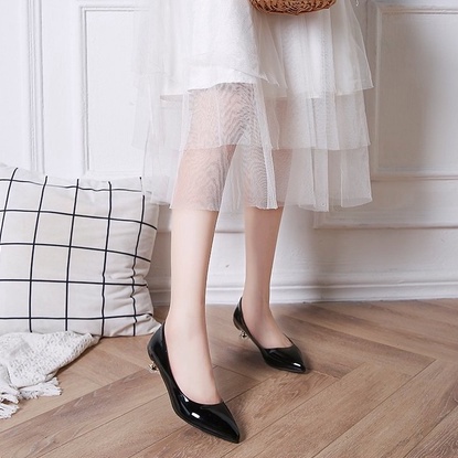 Giày Cao Gót Mũi Nhọn Đơn Giản Thời Trang Hàn Quốc Cho Nữ