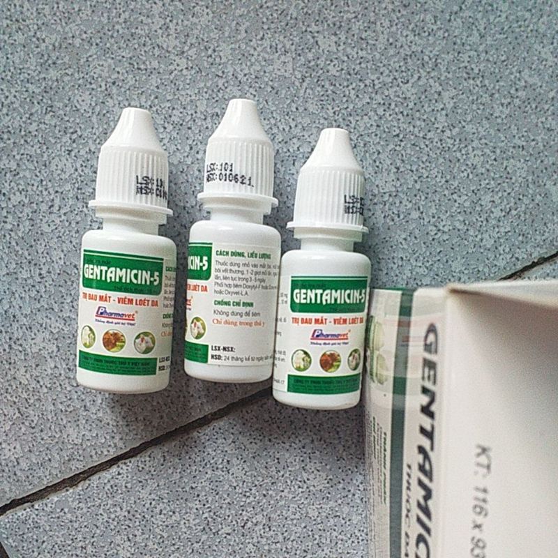 Thuố.c nhỏ mắt tai mũi cho thú y chó mèo lợn gà, thú cưng đa.u mắt, vi.êm k.ết mạc, sưn.g mắt, gèn, dử, chảy nước mắt