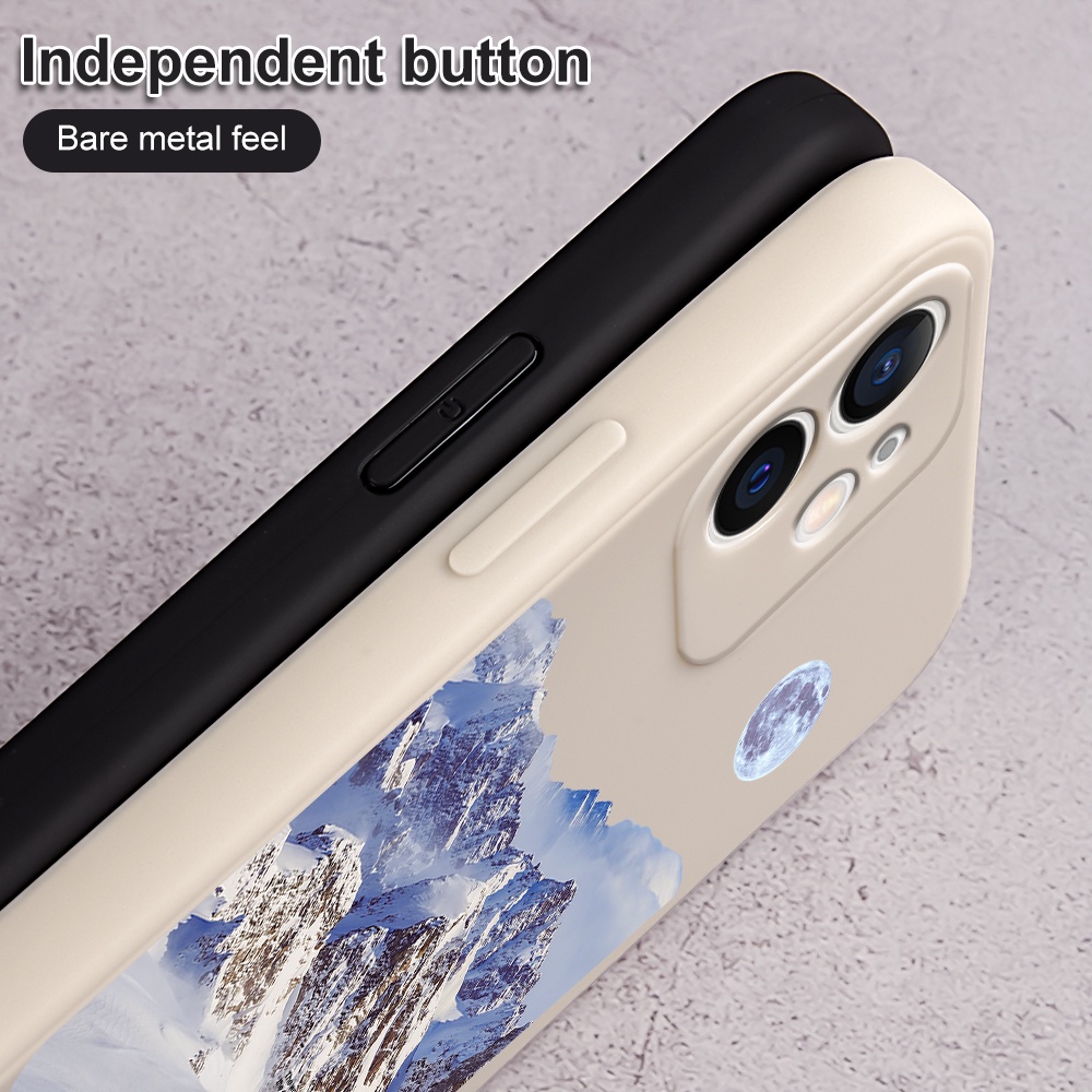 Ốp Điện Thoại Silicon Mềm In Cảnh Núi Tuyết Cho OPPO F9 Pro F1 F3 R9S Plus F7 F1S R9 F17 A73 OPPO Reno 2F 2Z 6Z Reno 4 Pro Reno 5 Pro