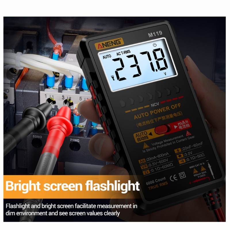 Vạn Năng Kế Kỹ Thuật Số 6000 Count / Ohm Chuyên Dụng Chất Lượng Cao