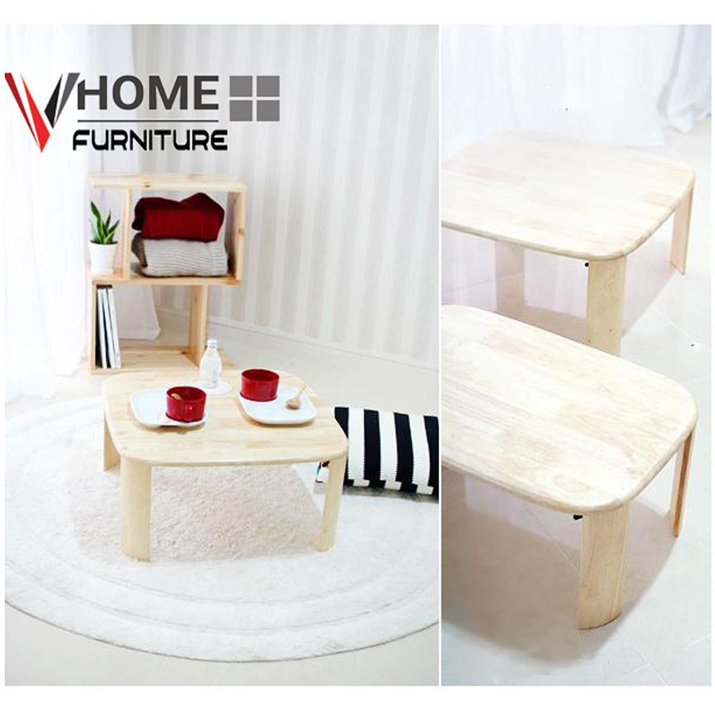 BÀN TRÀ SOFA - BRUNCH TABLE GỖ TỰ NHIÊN - SIZE XL ( 50 x 70 ) VÀ ( 60 x 60 ) - NỘI THẤT VHOME