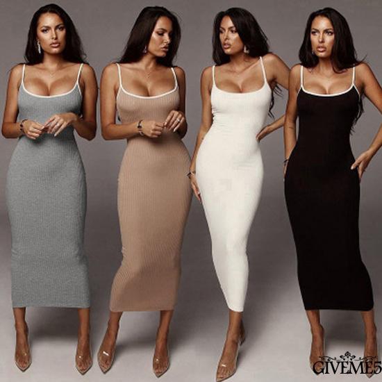 Đầm nữ hai dây maxi hở lưng ôm dáng quyến rũ