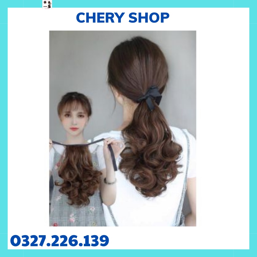 Tóc giả nữ cột 💄FREESHIP💄Tóc giả cột ngắn 25cm c25