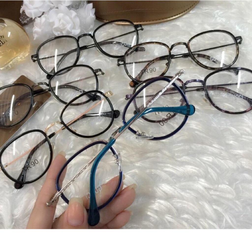 Gọng kính cận hiện đại mới 3368 (màu xanh nhạt)