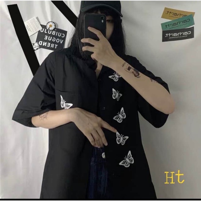 Áo sơmi 6 bướm H2A977