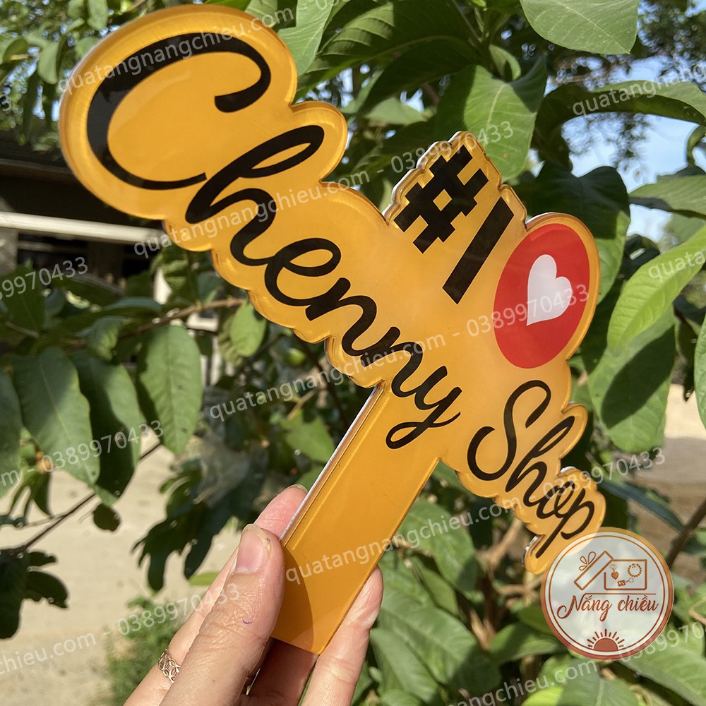 Bảng cầm tay đạo cụ chụp ảnh_ Hastag cầm tay in theo yêu cầu