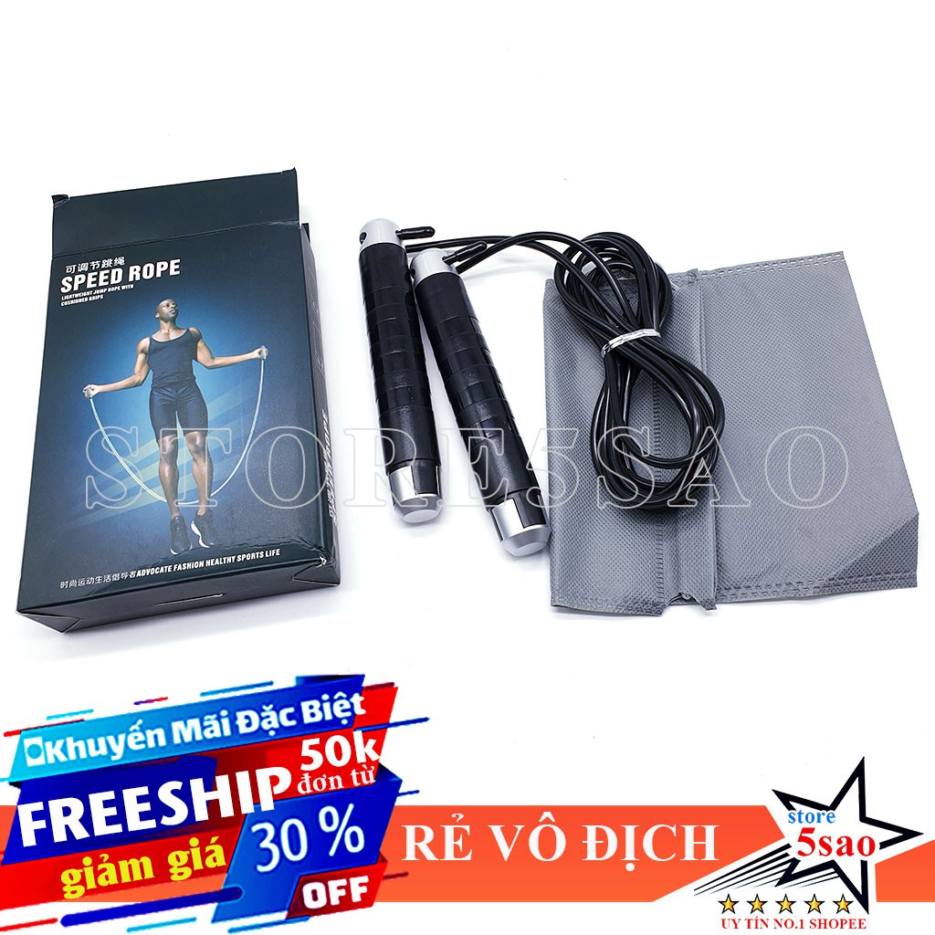 Dây nhảy tốc độ đốt mỡ ⚡FREESHIP⚡ nhảy dây giảm cân