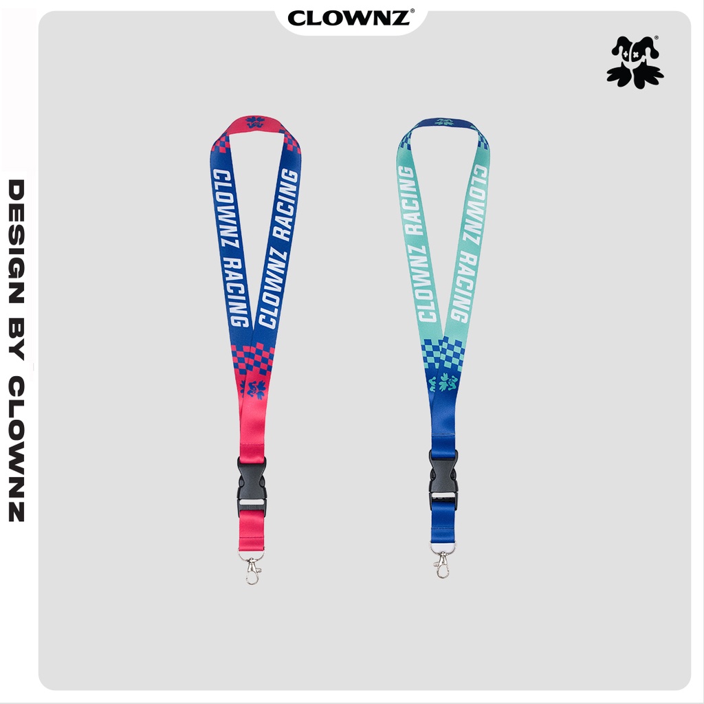 Dây đeo thẻ local brand Clownz Racing Lanyard 2 phối màu