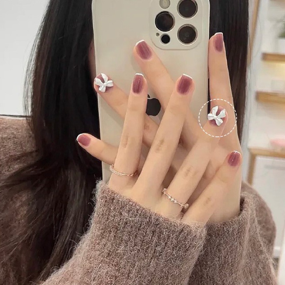 [Hàng mới về] 10 Nơ 3d trang trí móng tay nghệ thuật phong cách Nhật Bản DIY