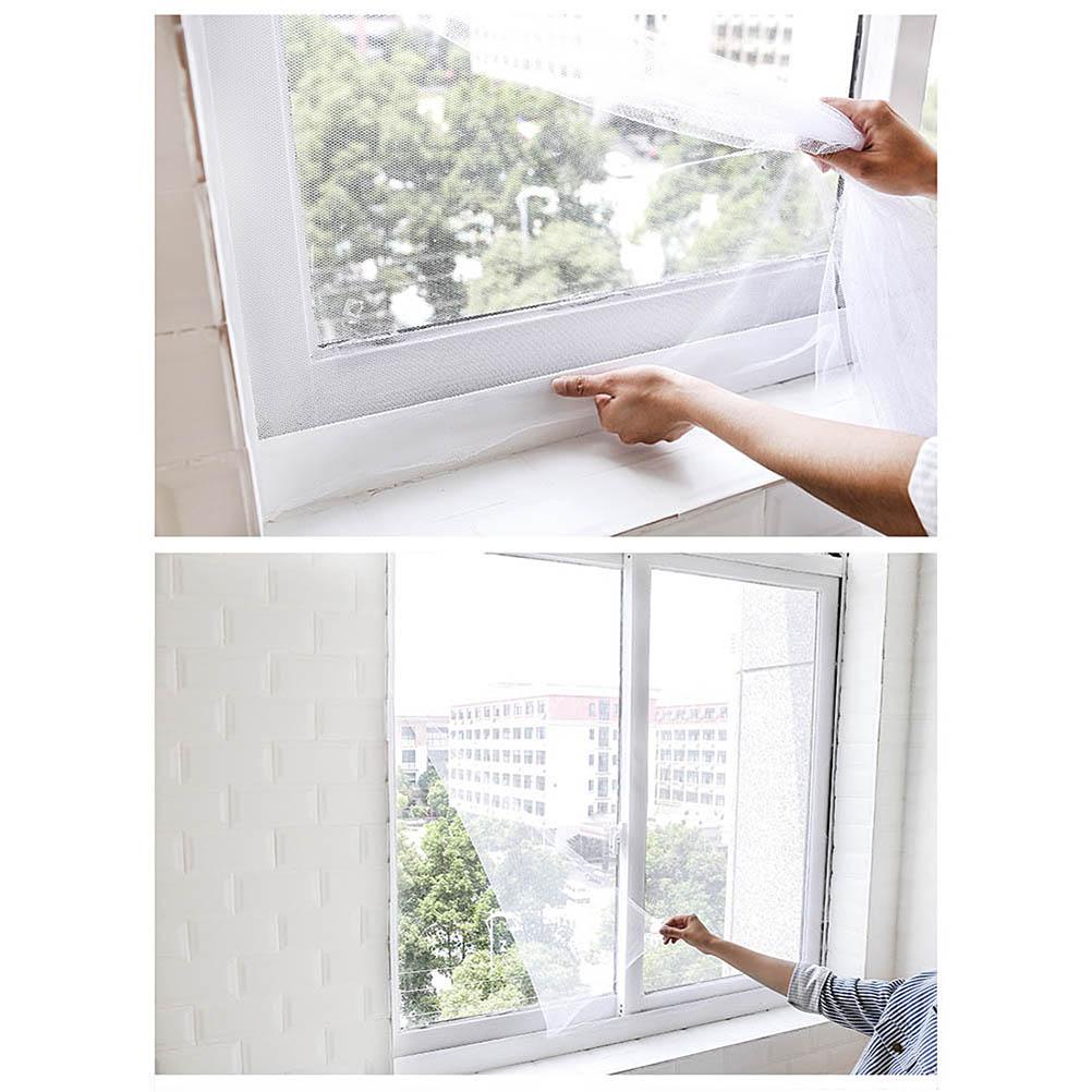 DIY Self-adhesive Window Screen Netting Mesh Curtain Fly Bug Mosquito Mesh Curtain for Balcony Door