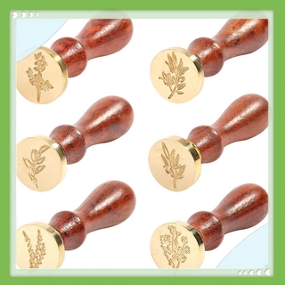 Sáp Retro DIY Wax Seal Plant Print Fire Painting Envelope Wedding Palace Stamp