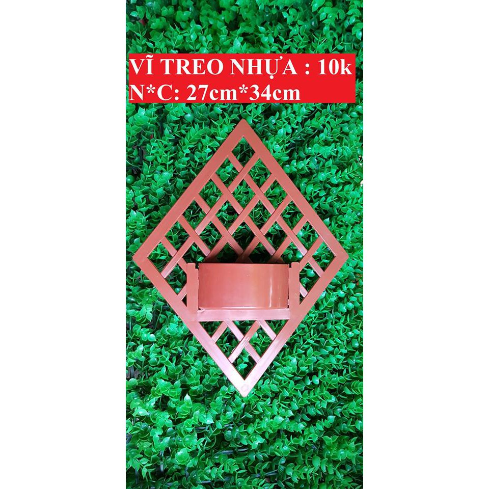 Vỉ nhựa treo hoa