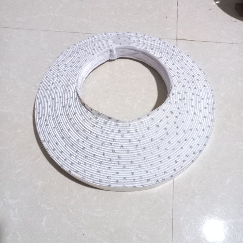 Khăn xếp màu trắng 25 vòng 30 vòng đính kim tuyến