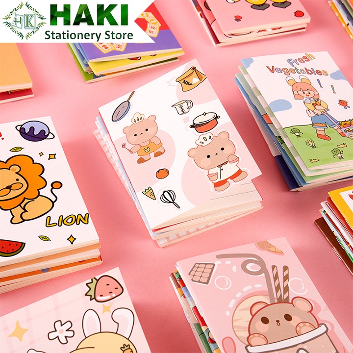 Set 10 quyển sổ tay cute HAKI, sổ ghi chú mini dễ thương nhiều mẫu đẹp S16