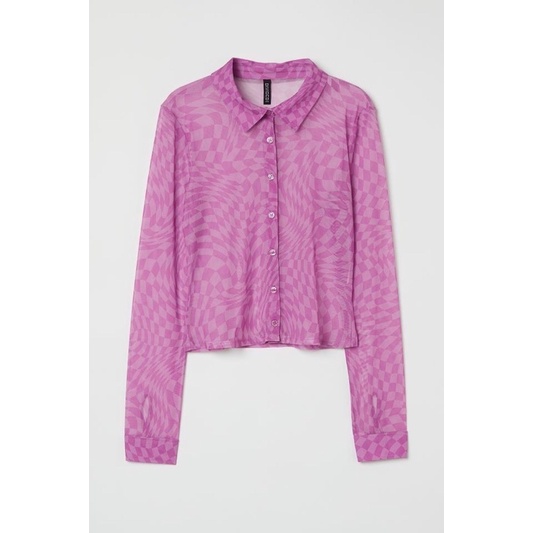 Sơmi Caro Lưới Tay Dài