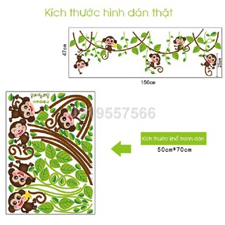decal giàn leo khỉ