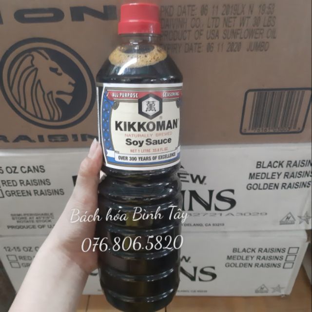 Nước Tương Nhật Kikkoman Soy Sauce 1lit