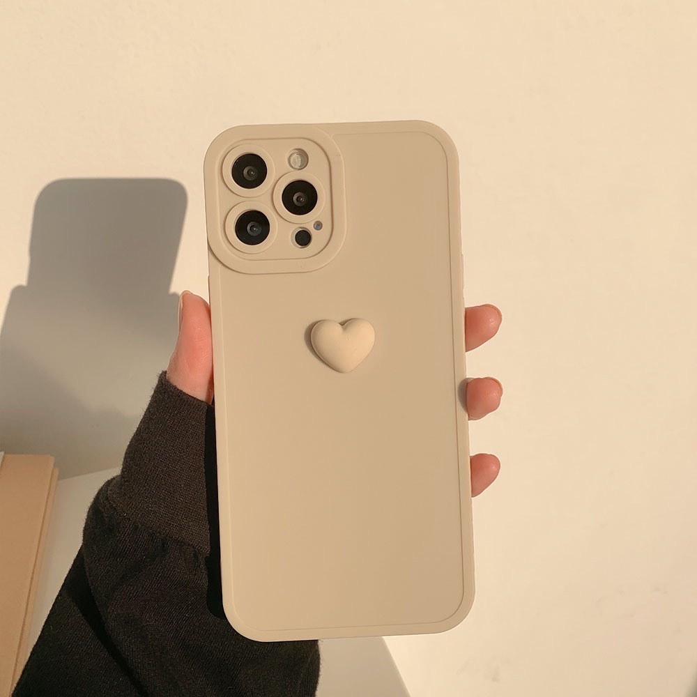 No.2 𝐂𝐨́ 𝐬𝐚̆̃𝐧 𝐜𝐡𝐨 𝐢𝐏𝐡𝐨𝐧𝐞 𝟏𝟑 Ốp tim nổi màu basic dễ dùng, cạnh vuông
