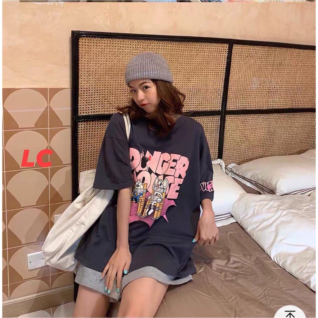 Áo phông nam nữ tay lỡ unisex DANGER MONCE hình nổi rập phồng siêu hót cotton basic tee thun form rộng oversize