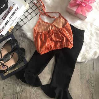 Set quần ống loe + áo yếm