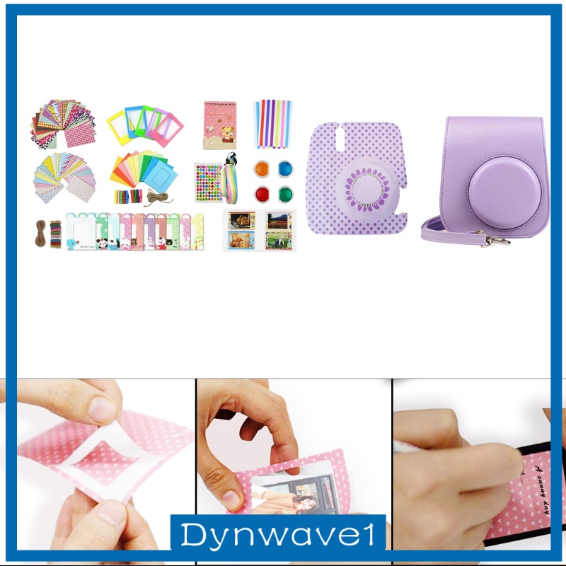 [DYNWAVE1] 13 in 1 Camera Accessories Bundles Kit for   Mini 11, with PU Leather Case, Filters, Photo Album, Stickers + More