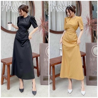 Đầm váy cổ tròn khoét eo dễ thương cực xinh