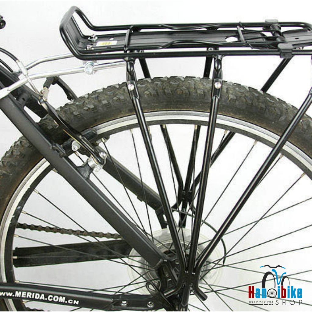 Gác baga nhôm xe đạp 3 chân phanh đĩa