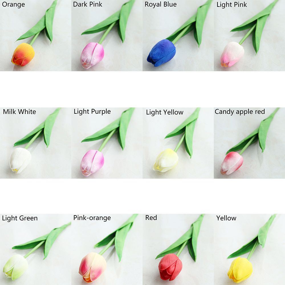 CONOPERYSet 5/ 10 hoa tulip giả  trang trí đa dụng