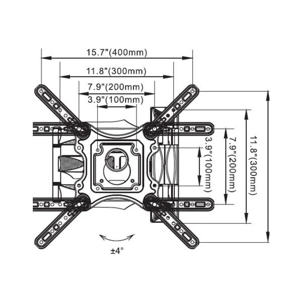 Hàng Chính Hãng | Giá Treo Tivi Xoay Đa Năng NB-P4 Phù Hợp Tivi từ 32 - 55 inch