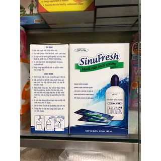 Bình Rửa Mũi Xoang Cát Linh SinuFresh Kèm 10 Gói Muối