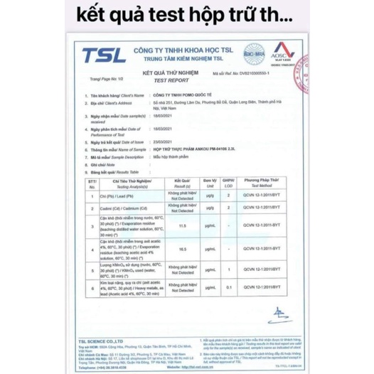 Hộp trữ sữa hút chân không ANKOU 2.3L