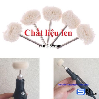 Đầu đánh bóng hay len đánh bóng chân 2mm - đánh bóng bánh xe - mũi đánh bóng bằng vải